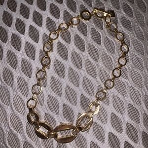 Anne Klein gold chain statement necklace